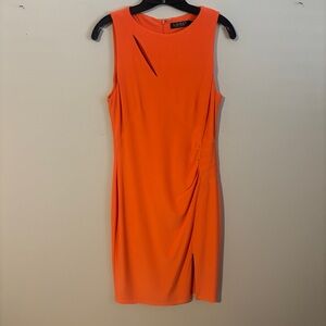 Ralph Lauren Women's Orange Mini Dress